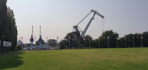 View towards the docks from Westerplatte